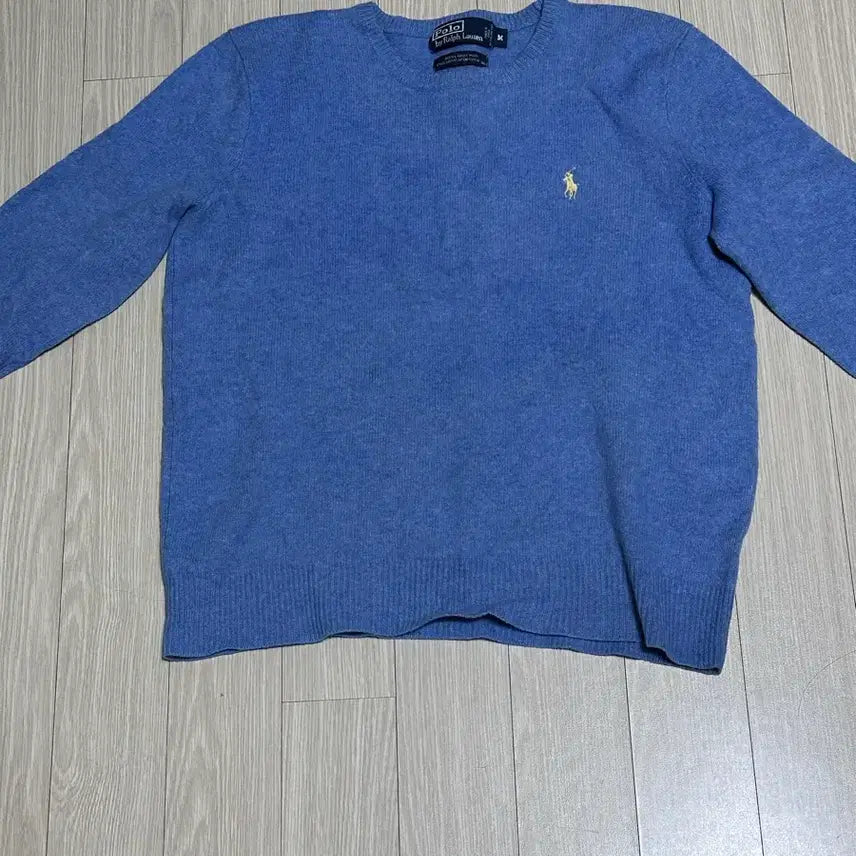 [BUNJANG] Polo Ralph Lauren Knit Sweater Blue M / 폴로 랄프로렌 니트 블루 m