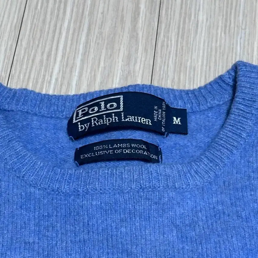 [BUNJANG] Polo Ralph Lauren Knit Sweater Blue M / 폴로 랄프로렌 니트 블루 m