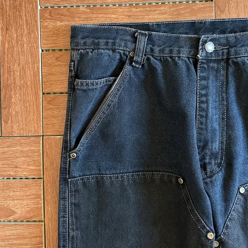 [BUNJANG] Smiths Double Knee Remake Denim Pants 34x32 / Smiths 더블니 리메이크 데님 팬츠 34X32