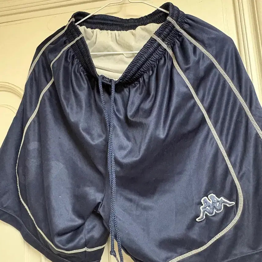 [BUNJANG] Kappa Navy Logo Athletic Shorts / 카파 반바지