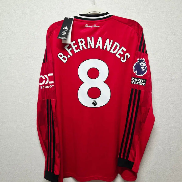 [BUNJANG] Manchester United 25-26 Home Long Sleeve Bruno Fernandes Authentic Jersey / (새상품) 25-26 맨유 홈 긴팔 브루노 페르난데스 정품 유니폼
