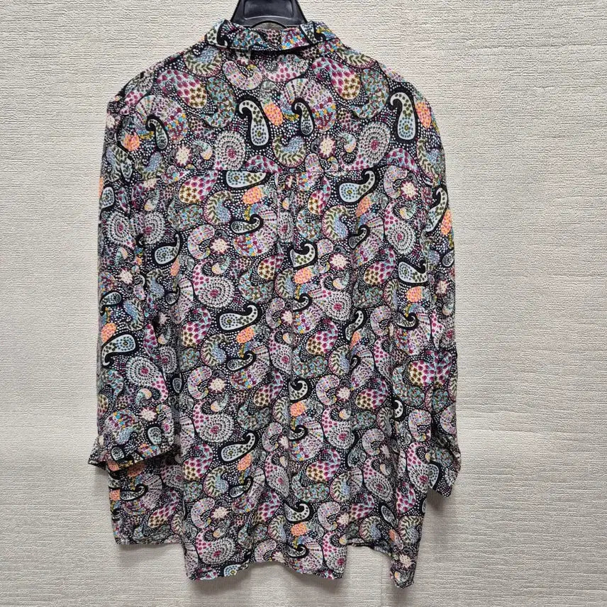 [BUNJANG] Paisley Print In-gyeon Shirt (Size F) / y264 인견 셔츠