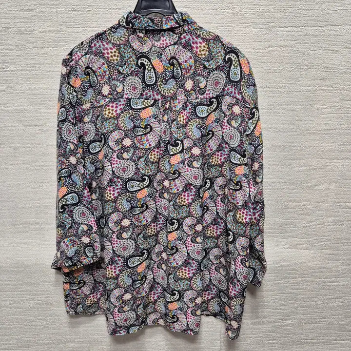 [BUNJANG] Paisley Print In-gyeon Shirt (Size F) / y264 인견 셔츠