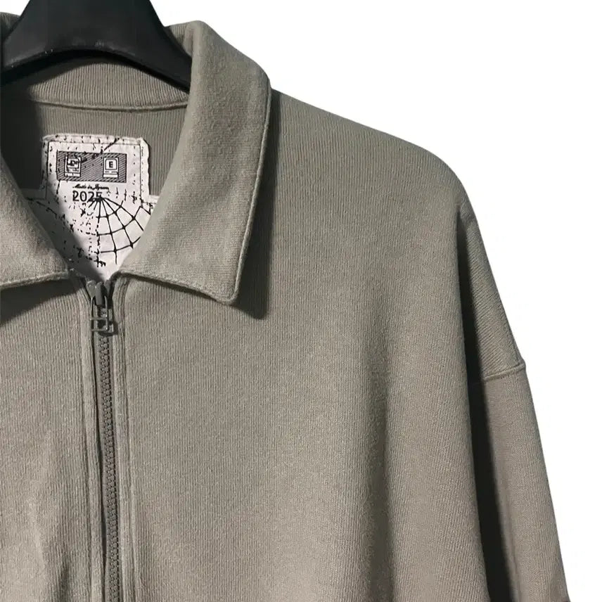[BUNJANG] Cav Empt DBL Knit Collared Zip-Up Cardigan Grey / [L] 카브엠트 DBL 니트 카라 집업 가디건 그레이