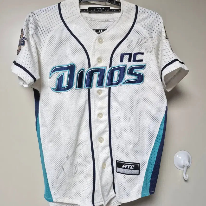 [BUNJANG] NC Dinos Park Min Woo Authentic Baseball Jersey Size 75 / 엔씨다이노스 유니폼 75사이즈 박민우 마킹 팝니다