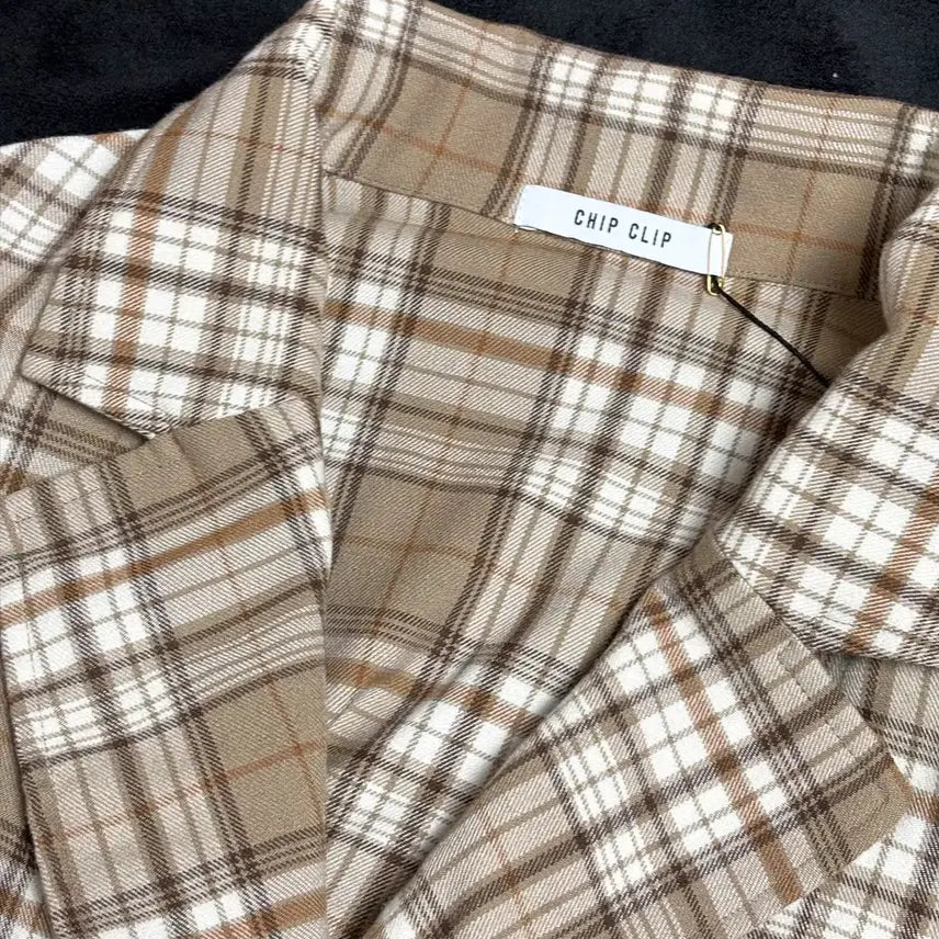 [BUNJANG] Chip Clip Vintage Check Jacket / 일본빈티지 CHIP CLIP 체크 자켓