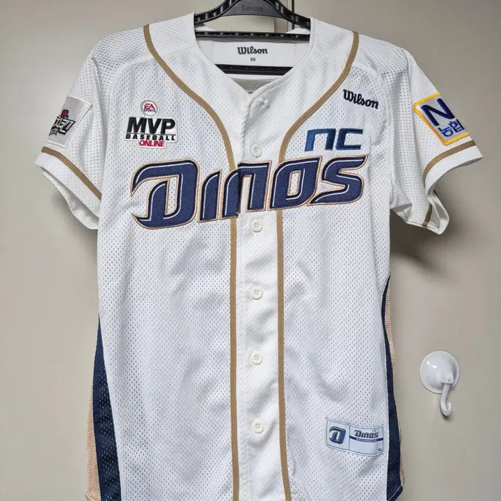 [BUNJANG] NC Dinos Kim Tae-gun Authentic Baseball Jersey 85 / 엔씨다이노스 유니폼 85사이즈 김태군 마킹 팝니다