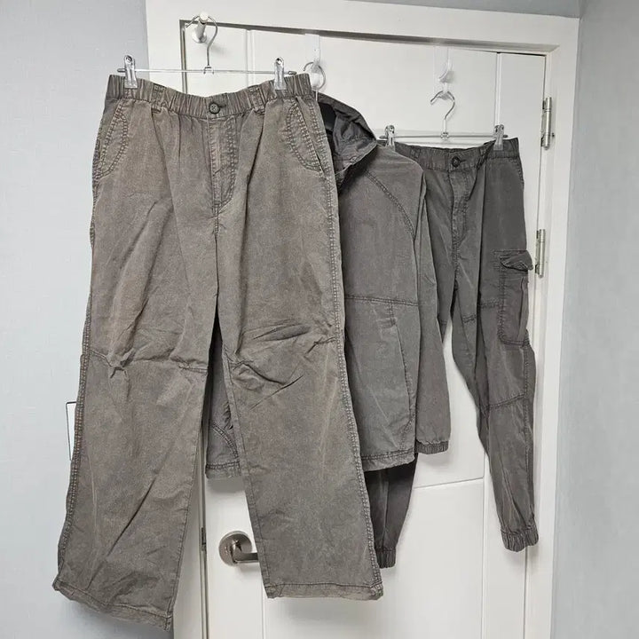 [BUNJANG] Nau Garment Dyed Setup (Jacket + Wide/Jogger Pants) Three-Piece Set / [새제품] Nau 가먼트다잉 셋업(자켓+와이드/조거 팬츠 쓰리피스)