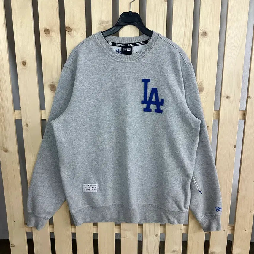 [BUNJANG] New Era LA Dodgers Sweatshirt Grey / (M) 뉴에라 LA 다저스 맨투맨 그레이