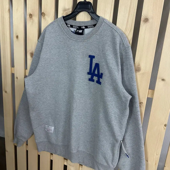 [BUNJANG] New Era LA Dodgers Sweatshirt Grey / (M) 뉴에라 LA 다저스 맨투맨 그레이