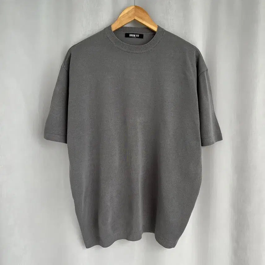 [BUNJANG] Vintage Knit Short Sleeve T-Shirt XL / 빈티지 니트 반팔 티셔츠/