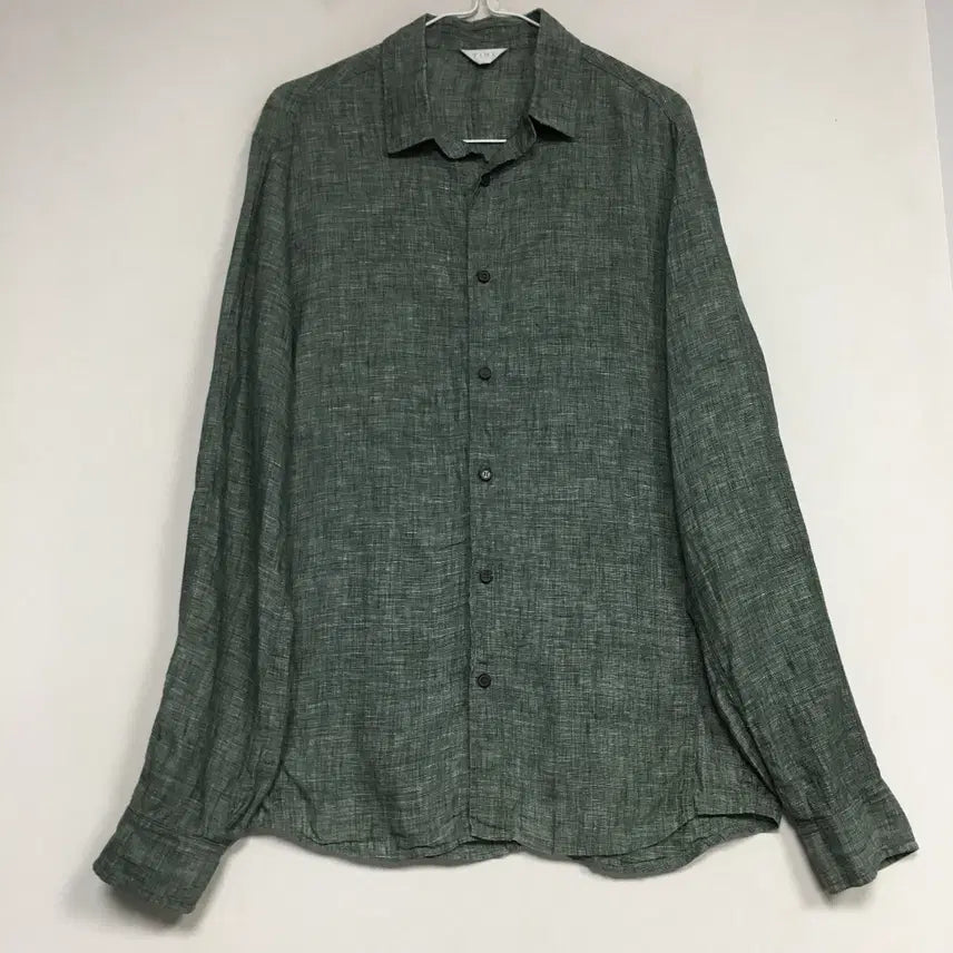 [BUNJANG] TIME HOMME Linen Shirt (Size 100) / TIME 타임 옴므 린넨 셔츠 100