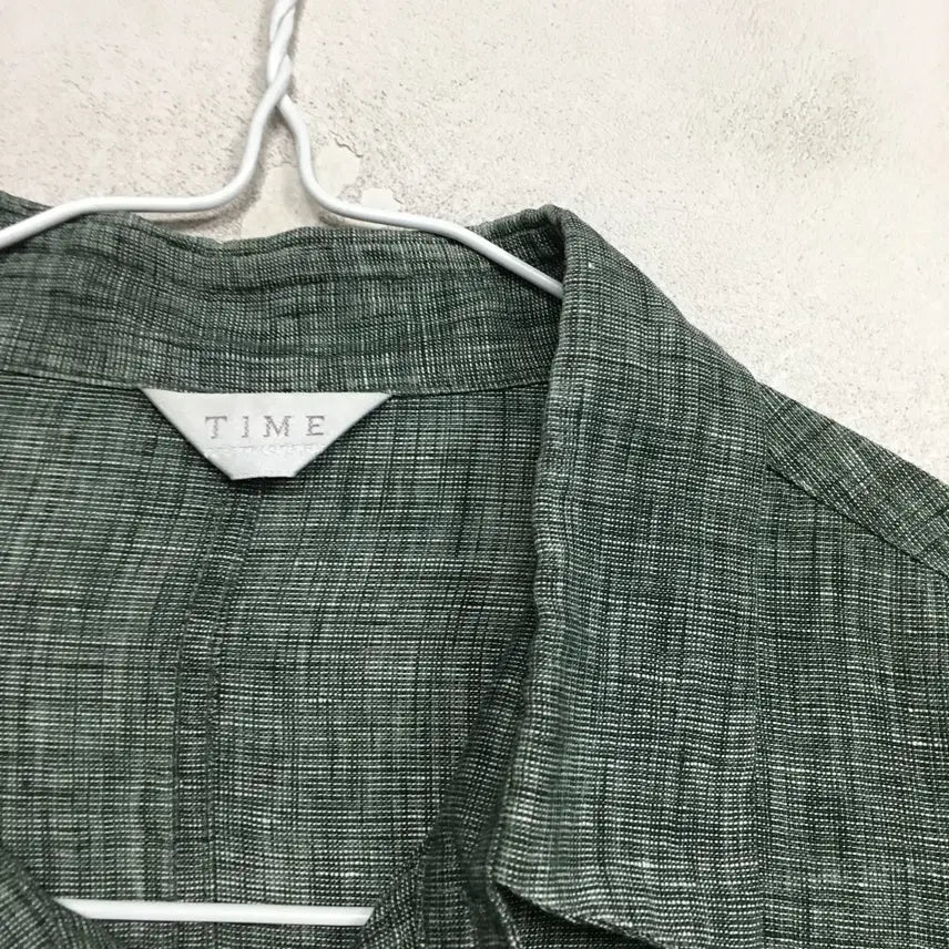 [BUNJANG] TIME HOMME Linen Shirt (Size 100) / TIME 타임 옴므 린넨 셔츠 100