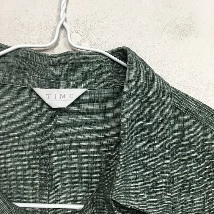 [BUNJANG] TIME HOMME Linen Shirt (Size 100) / TIME 타임 옴므 린넨 셔츠 100