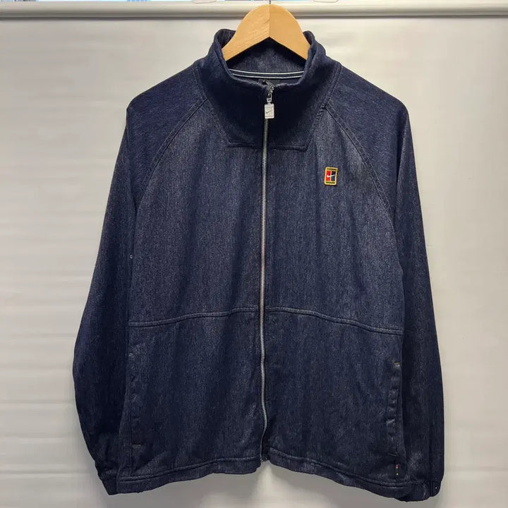 [BUNJANG] Nike Tennis Logo Swoosh Denim Jacket / [정품/L] 나이키 테니스로고 스우시 데님 청자켓