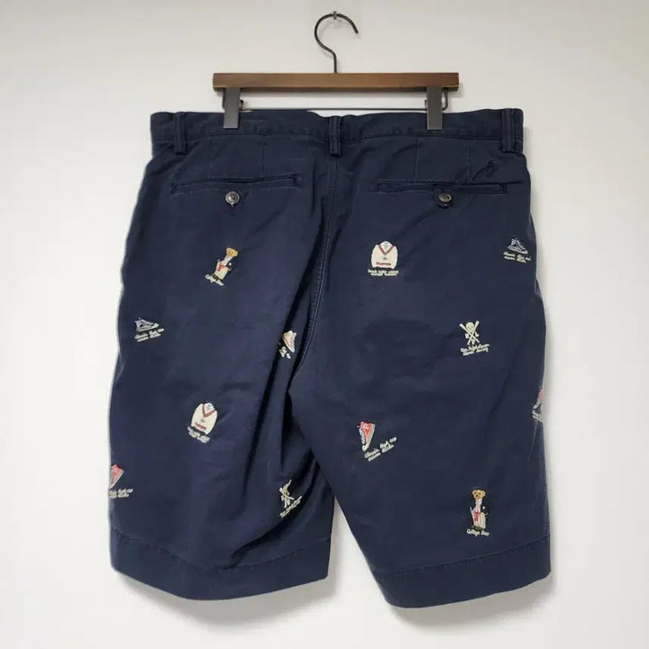[BUNJANG] Polo Ralph Lauren Navy Bear Embroidery Shorts Size 33 / 폴로 랄프로렌 반바지 네이비 곰돌이 자수 33