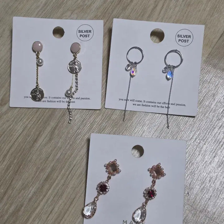 [BUNJANG] 3-Piece Earring Set: Romantic Fantasy, Cosplay, Villainess, Fairy, Little Princess / 귀걸이 3종 세트 {로판풍, 코스프레, 악역영애, 요정, 어린왕녀}