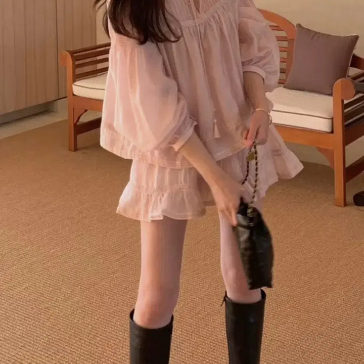 [BUNJANG] Wearweather Mulyi Pink Standard Length / 웨어웨더 뮬리 투피수 핑크 기본기장