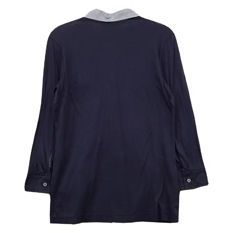 [BUNJANG] Beanpole Navy Logo Long Sleeve Polo Shirt 90 / 빈폴 네이비 로고 긴팔 카라티 90