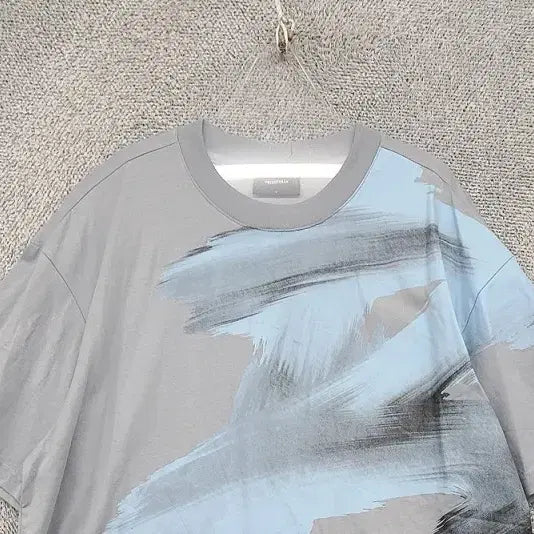 [BUNJANG] Vintril Printing Light Gray T-Shirt (Size L/100) / 빈트릴 프린팅 라이트 그레이 반팔티 L(100)