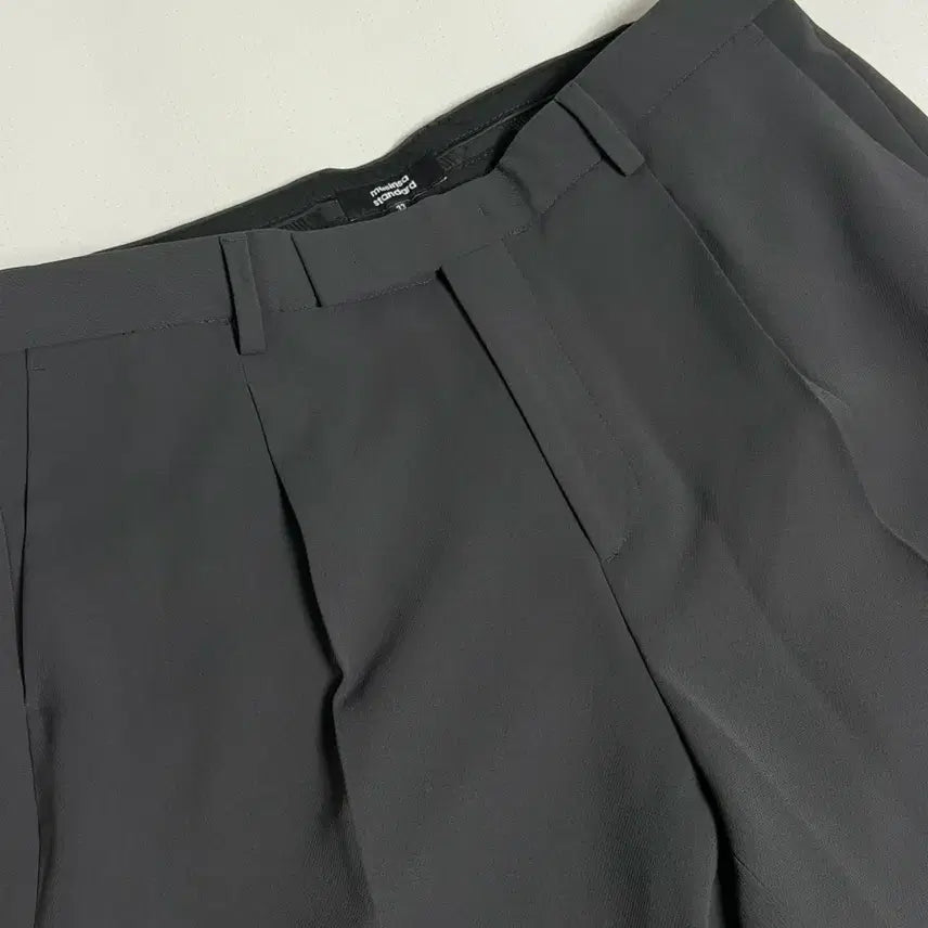 [BUNJANG] Musinsa Standard Whipcord One-Tuck Wide Slack Pants (Size 33, Grey) / 무신사스탠다드 휩코드 원턱 슬랙스 33 그레이