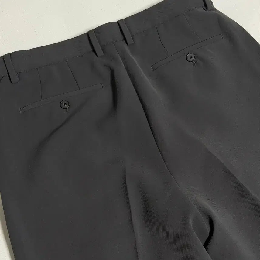 [BUNJANG] Musinsa Standard Whipcord One-Tuck Wide Slack Pants (Size 33, Grey) / 무신사스탠다드 휩코드 원턱 슬랙스 33 그레이
