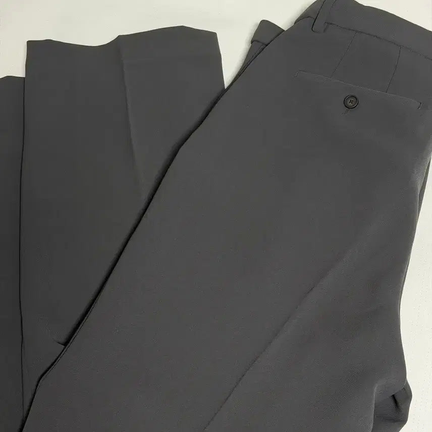 [BUNJANG] Musinsa Standard Whipcord One-Tuck Wide Slack Pants (Size 33, Grey) / 무신사스탠다드 휩코드 원턱 슬랙스 33 그레이