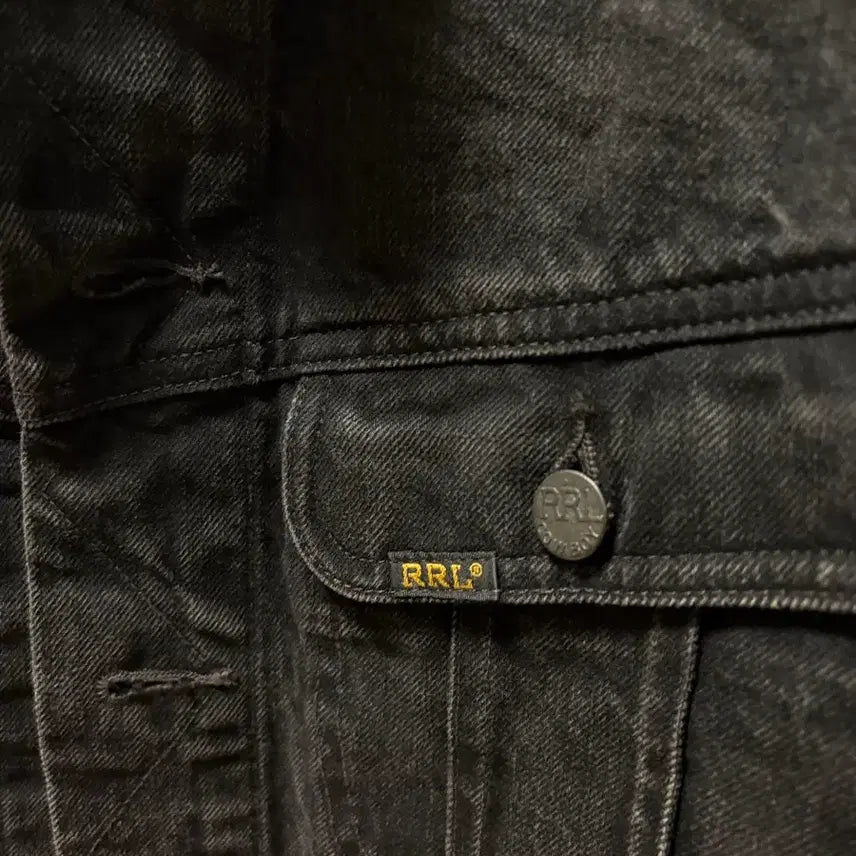 [BUNJANG] RRL Black Denim Trucker Jacket Lot 271 / 더블알엘 데님 트러커 자켓 블랙 lot271 새상품