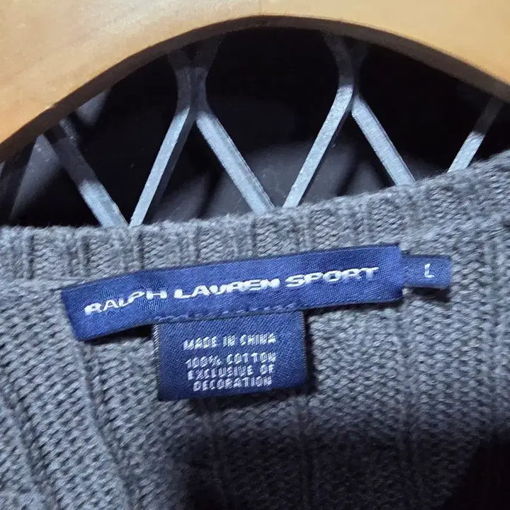 [BUNJANG] Polo Ralph Lauren V-Neck Knit Sweater L / 폴로 랄프로렌 브이넥 니트 L