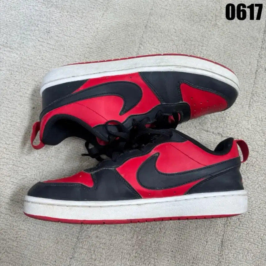 [BUNJANG] Nike Air Force 1 Low Red/Black 250 / 나이키 에어포스 1 로우 레드/블랙 250