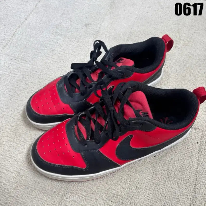 [BUNJANG] Nike Air Force 1 Low Red/Black 250 / 나이키 에어포스 1 로우 레드/블랙 250