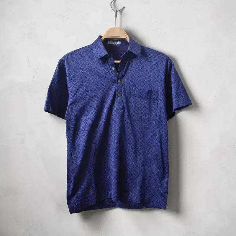[BUNJANG] Yves Saint Laurent Patterned Polo Shirt / 입생로랑 PK셔츠 카라티 M0732