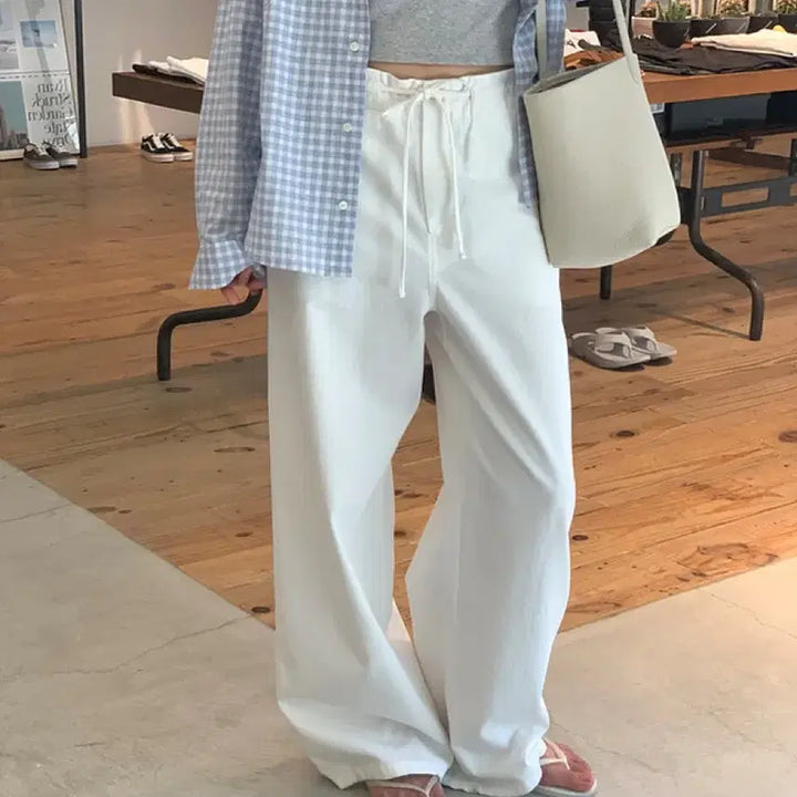 [BUNJANG] Mullet Clover Washing Pants M Off-White / 뮤렛 클로버 워싱 팬츠 M 새상품 오프화이트