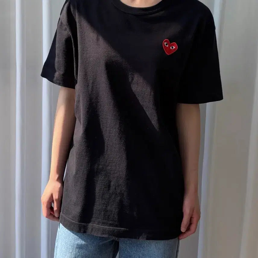 [BUNJANG] Comme des Garçons Play Cotton Half Sleeve T-Shirt / 꼼데가르송 반팔 티셔츠