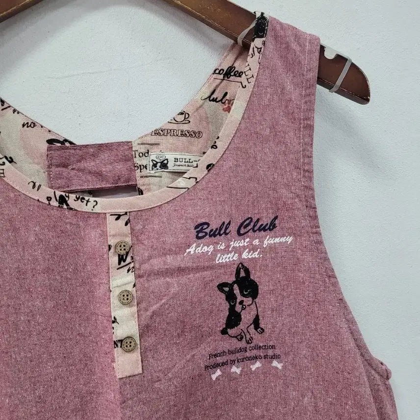 [BUNJANG] Bulldog Pattern Apron / 불독 패턴 앞치마 에이프런