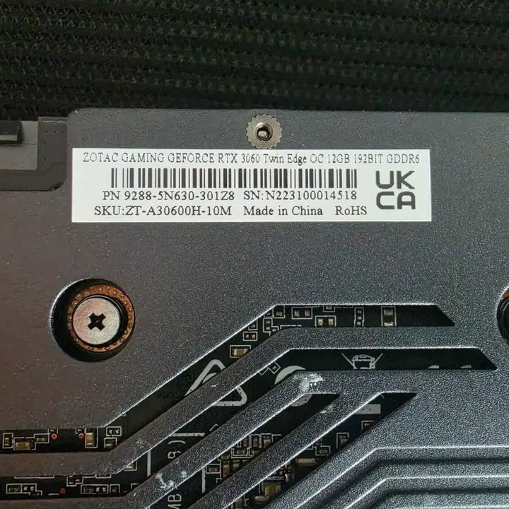 [BUNJANG] Zotac GeForce RTX 3060 12GB Graphics Card / [무료배송] 조탁 그래픽카드 RTX 3060 12GB 판매합니다