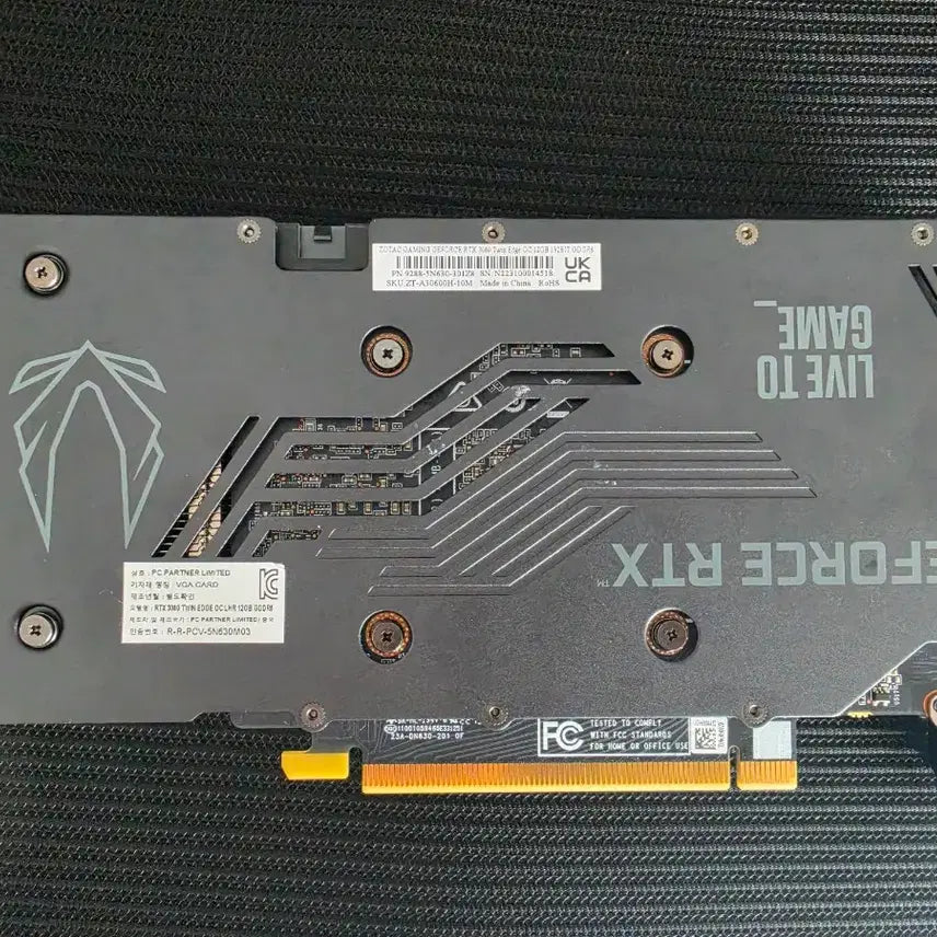 [BUNJANG] Zotac GeForce RTX 3060 12GB Graphics Card / [무료배송] 조탁 그래픽카드 RTX 3060 12GB 판매합니다