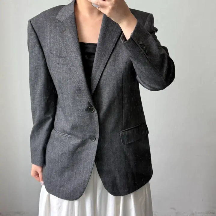 [BUNJANG] Givenchy Cashmere Blend Grey Jacket / 지방시 캐시미어 혼방 그레이 자켓