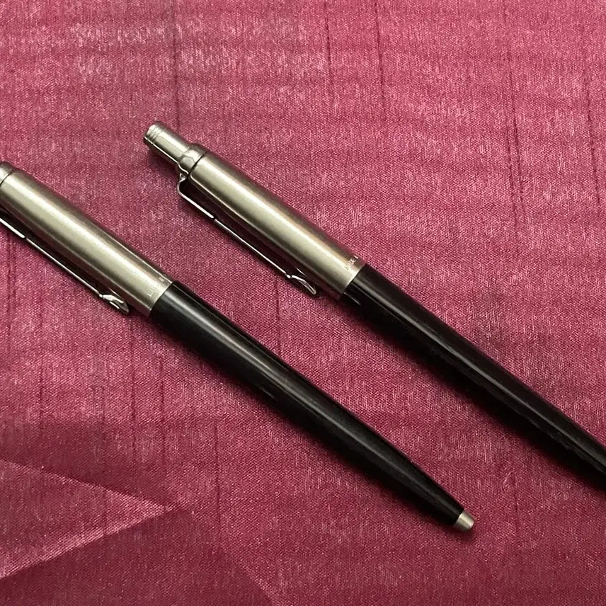 [BUNJANG] Parker Jotter Black CT Old Model Ballpoint Pen &amp; Mechanical Pencil Set / 파카 조터 블랙 CT 구형 볼펜 &amp; 샤프 펜슬