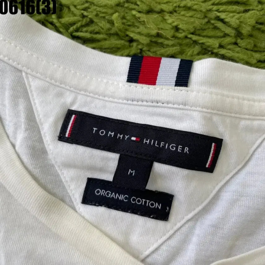 [BUNJANG] Tommy Hilfiger Short Sleeve T-Shirt White M / 타미힐피거 반팔 티셔츠 화이트m 0616