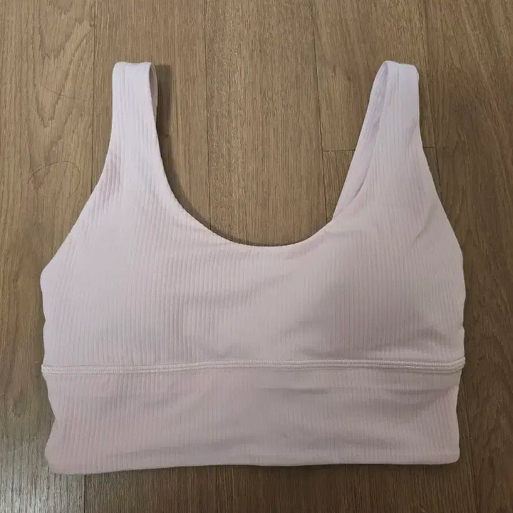 [BUNJANG] Lululemon Sports Bra (Size 4) - Light Pink, Built-in Padding / 깨끗)룰루레몬 브라탑 ( 4size)