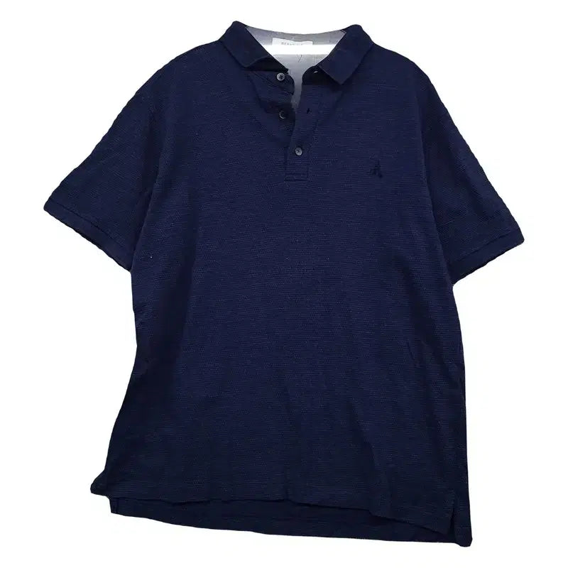 [BUNJANG] Beanpole Navy Casual Short Sleeve Polo Shirt (Size 100) / 빈폴 네이비 캐주얼 반팔 카라티 100