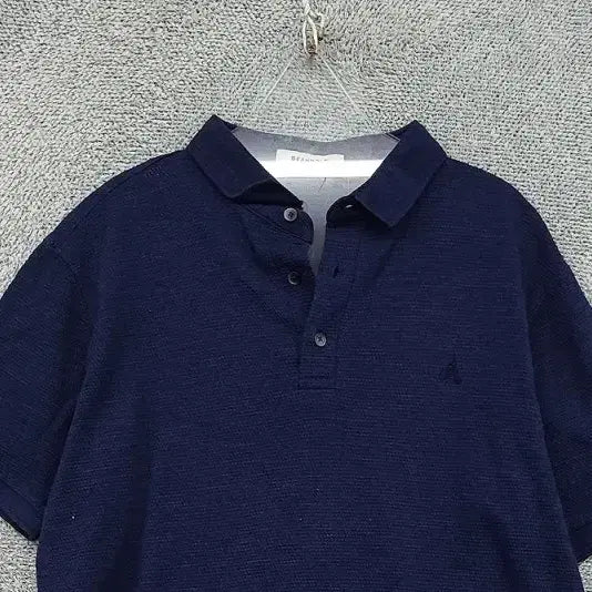 [BUNJANG] Beanpole Navy Casual Short Sleeve Polo Shirt (Size 100) / 빈폴 네이비 캐주얼 반팔 카라티 100