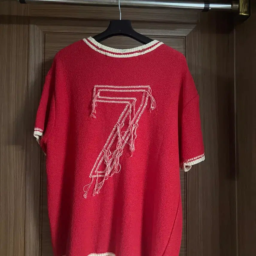 [BUNJANG] Andersson Bell Red Football Short Sleeve T-shirt (L) / 앤더슨벨 레드 풋볼 반팔 티셔츠 L