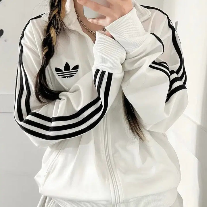 [BUNJANG] Adidas Firebird White Jersey Track Top / 아디다스 구파이어버드 화이트 져지 트랙탑 대장