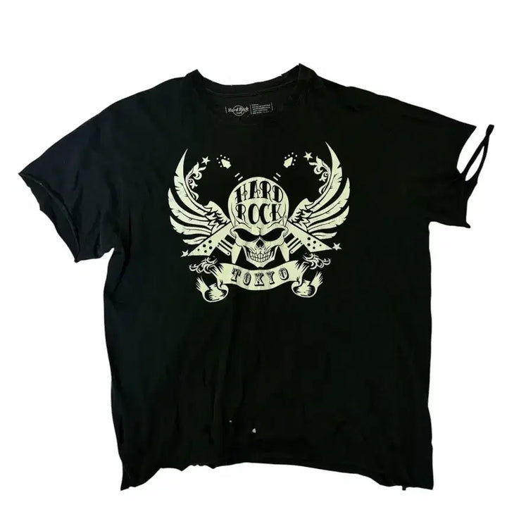 [BUNJANG] Damage Skull T-Shirt / 데미지 스컬 티셔츠