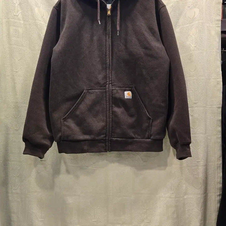 [BUNJANG] Carhartt Brown Hooded Zip-Up Sweatshirt (Size S) / 칼하트 후드집업 브라운 S 사이즈