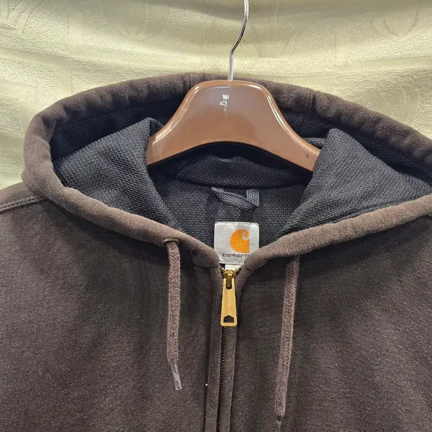 [BUNJANG] Carhartt Brown Hooded Zip-Up Sweatshirt (Size S) / 칼하트 후드집업 브라운 S 사이즈