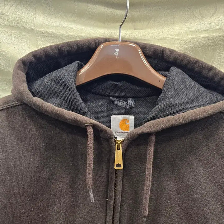 [BUNJANG] Carhartt Brown Hooded Zip-Up Sweatshirt (Size S) / 칼하트 후드집업 브라운 S 사이즈