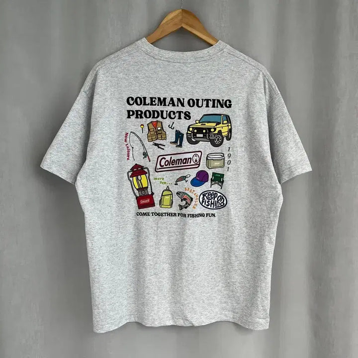 [BUNJANG] Coleman Fishing T-Shirt / 콜맨 낚시 반팔 티셔츠/